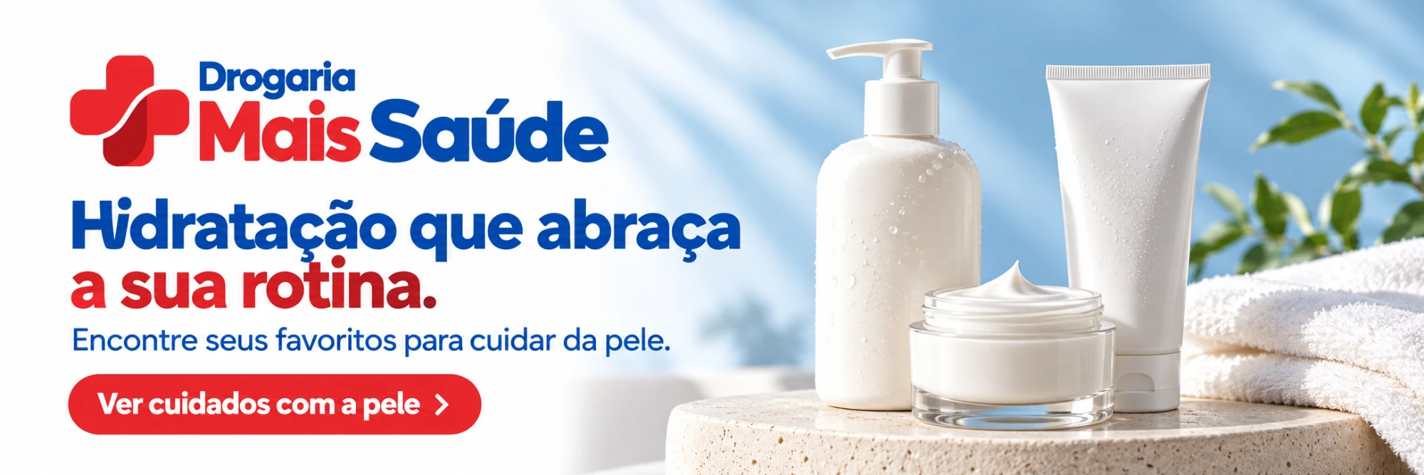Hidratação que abraça a sua rotina