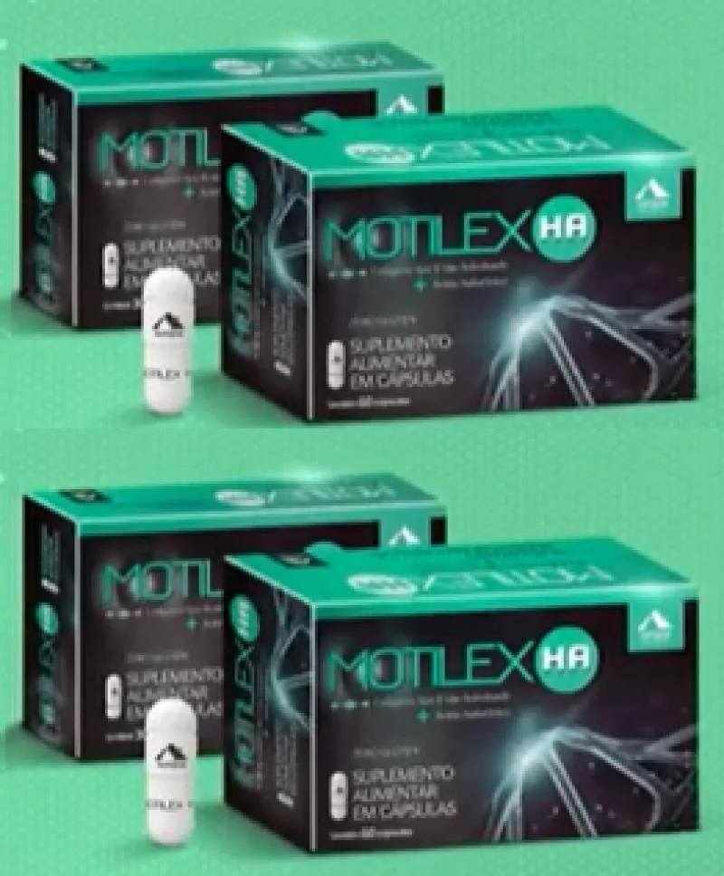 Motilex Ha Kit C/4 Cxs C/60 cápsulas Cada - Colágeno Tipo 2 + Ácido Hialurônico