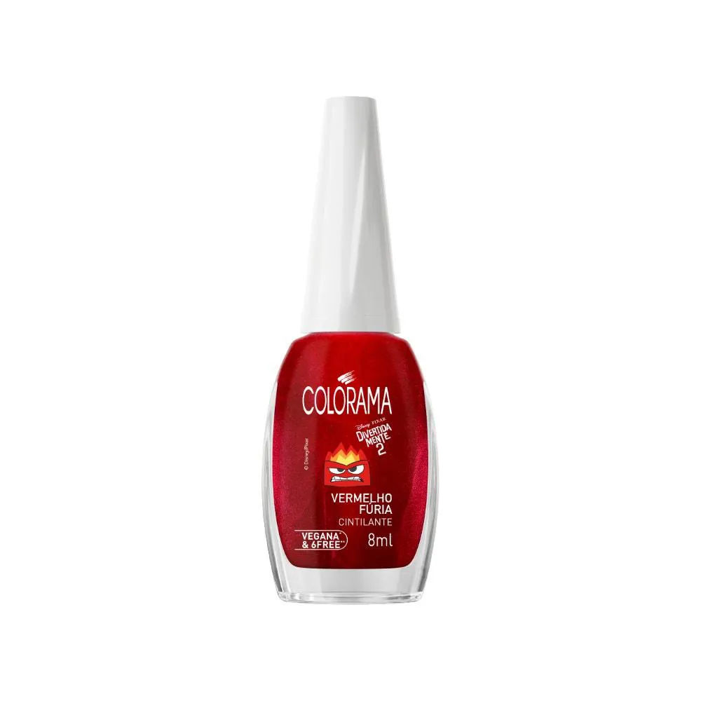 Esmalte Colorama Cremoso Divertidamente 2 Vermelho Fúria 8ml