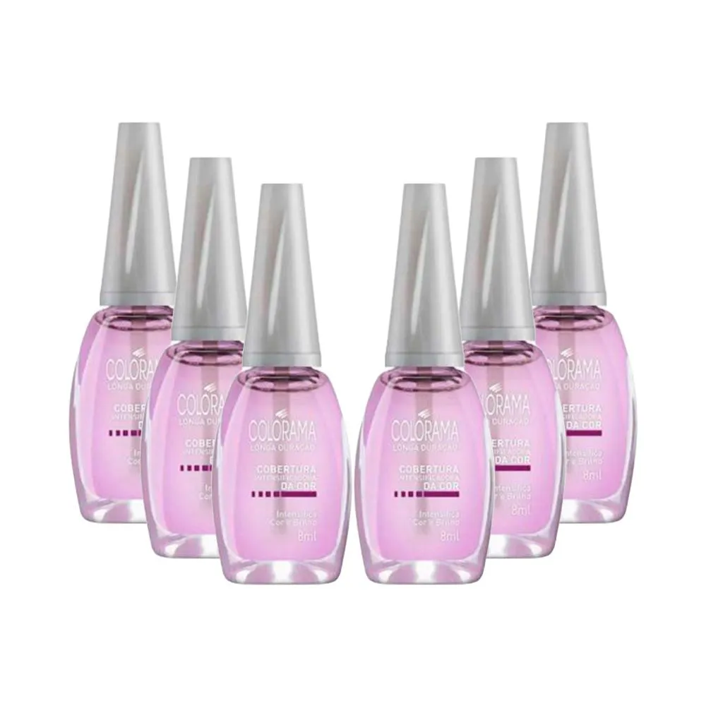 Kit Esmaltes Colorama Tratamento - Cobertura Intensificadora da Cor (6 Unidades)