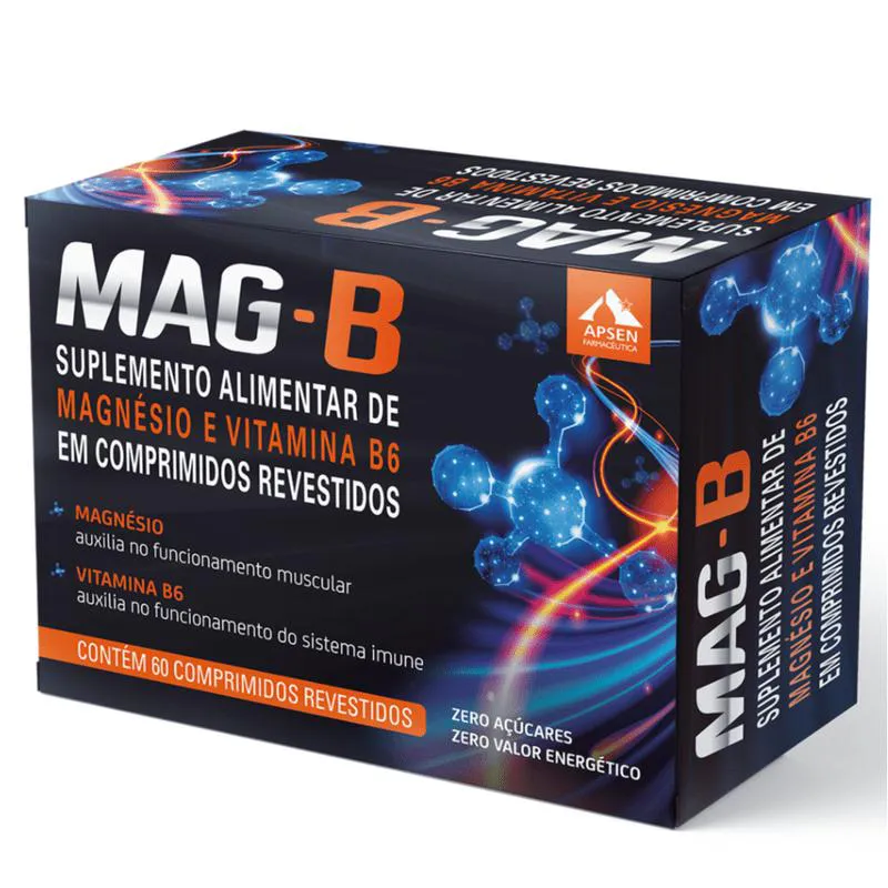 Mag-b C/60 comprimidos - Magnésio + Vitamina B6