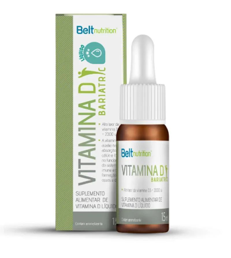 Vitamina D3 Belt Bariatric - 15 Ml - 2.000ui Cada 2 Gotas