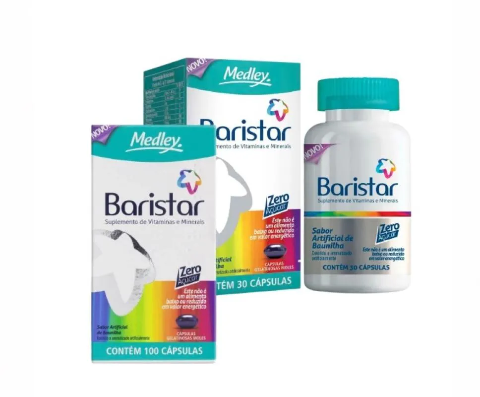 Kit Suplemento Alimentar Baristar 100Cps + Baristar 30Cps