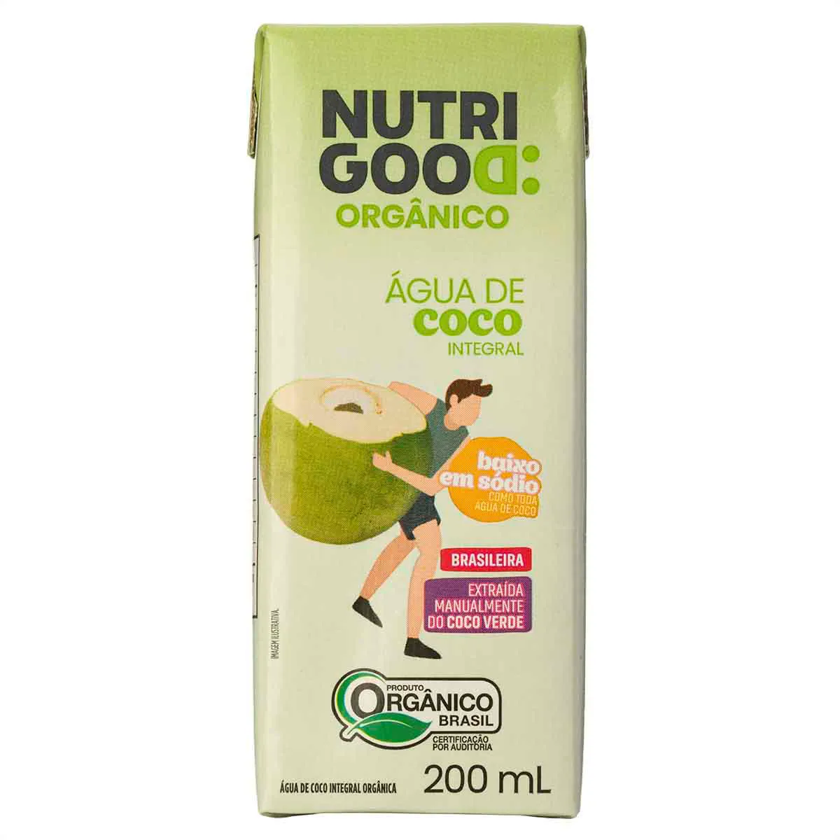 Água de Coco Integral Orgânica Nutrigood 200ml