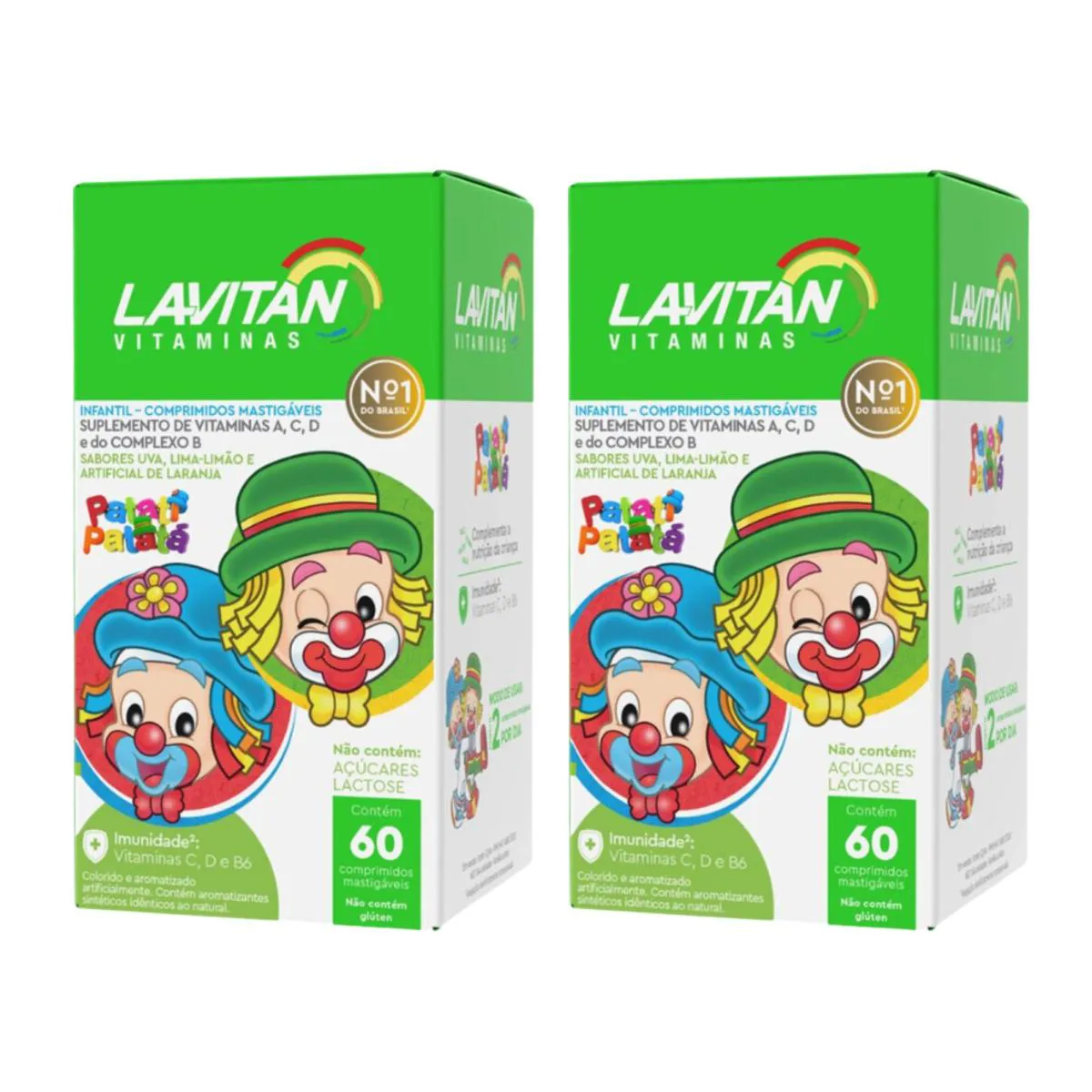 Kit C2 Lavitan Patati Patatá Saúde Divertida Crianças Cimed