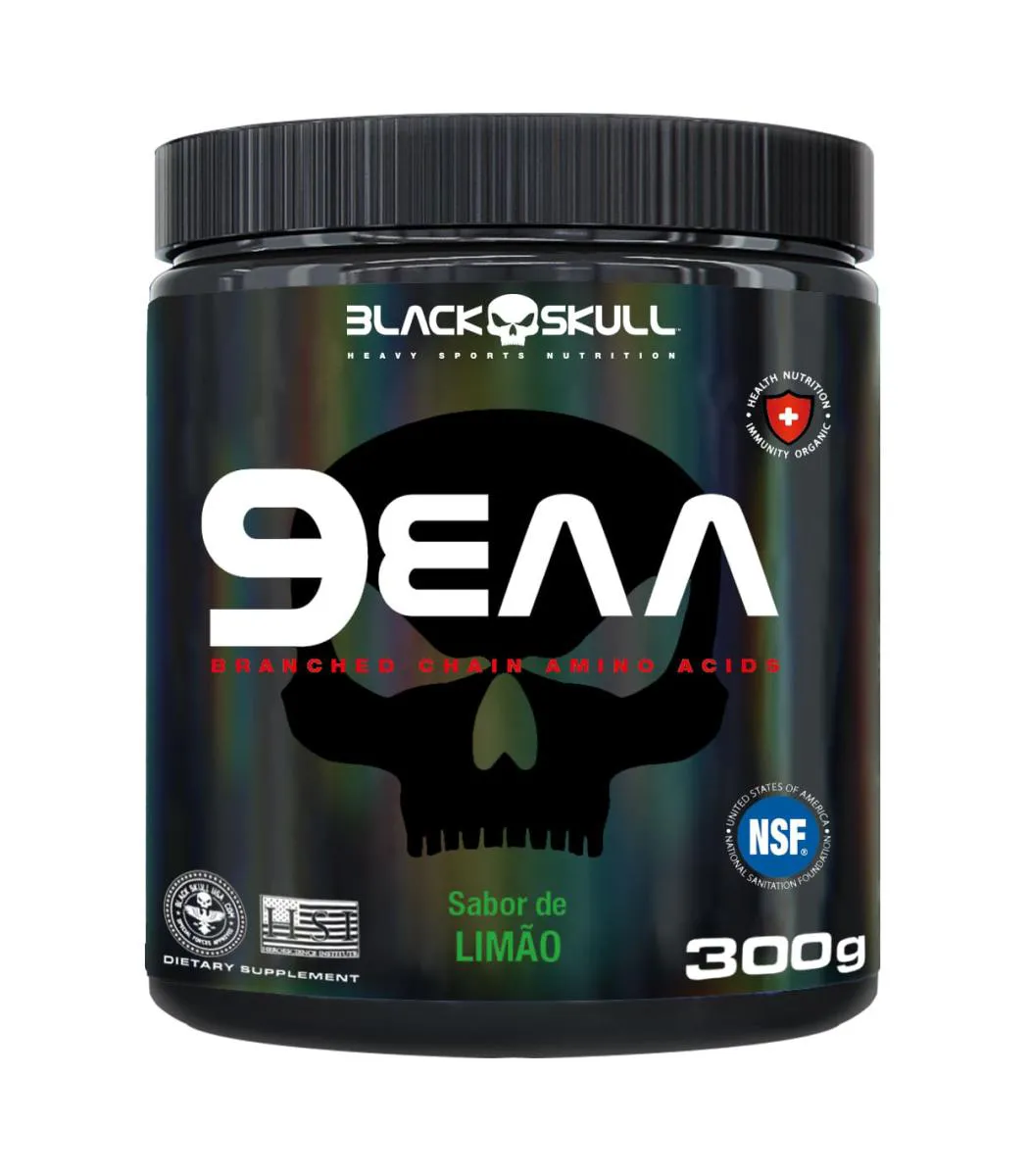 Suplemento 9EAA Black Skull Limão 300g