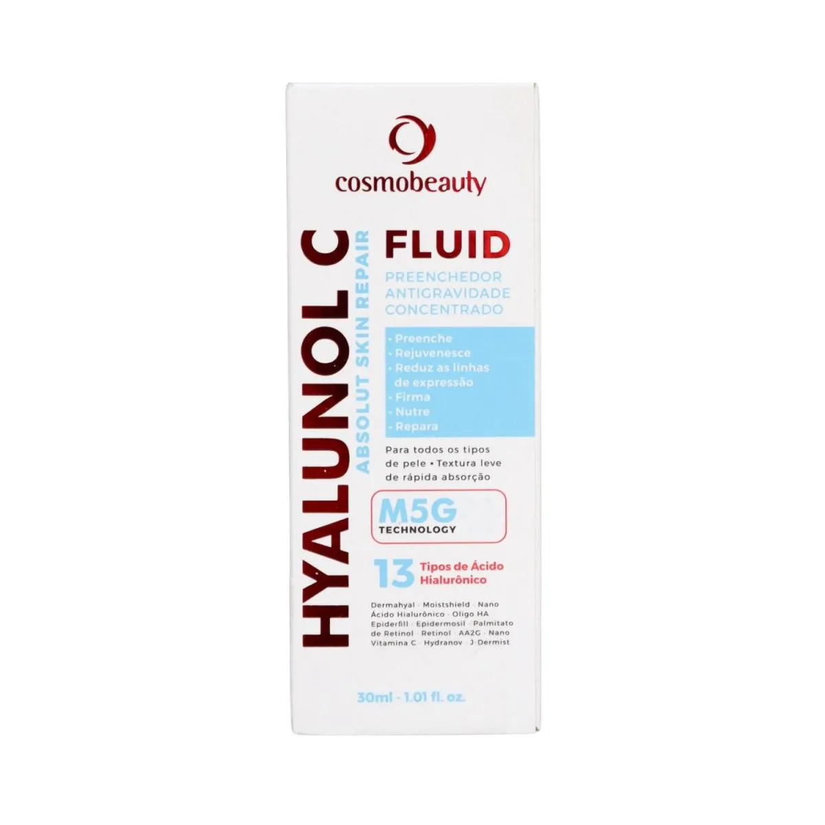 Cosmobeauty Fluido Preenchedor Hyalunol C Anti Idade 30ml