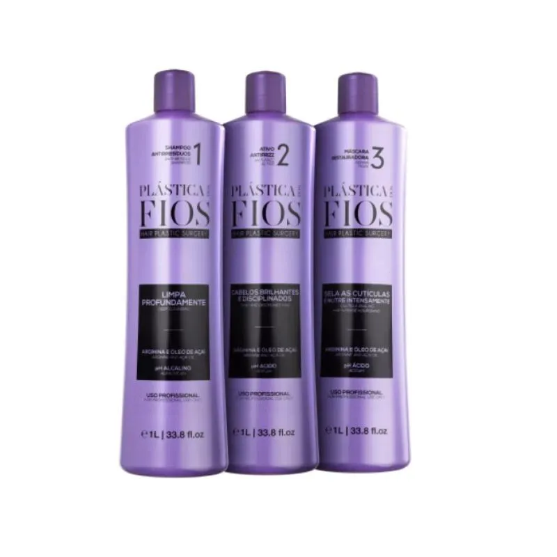 Kit Plástica Dos Fios (3 Produtos) 3 Litros