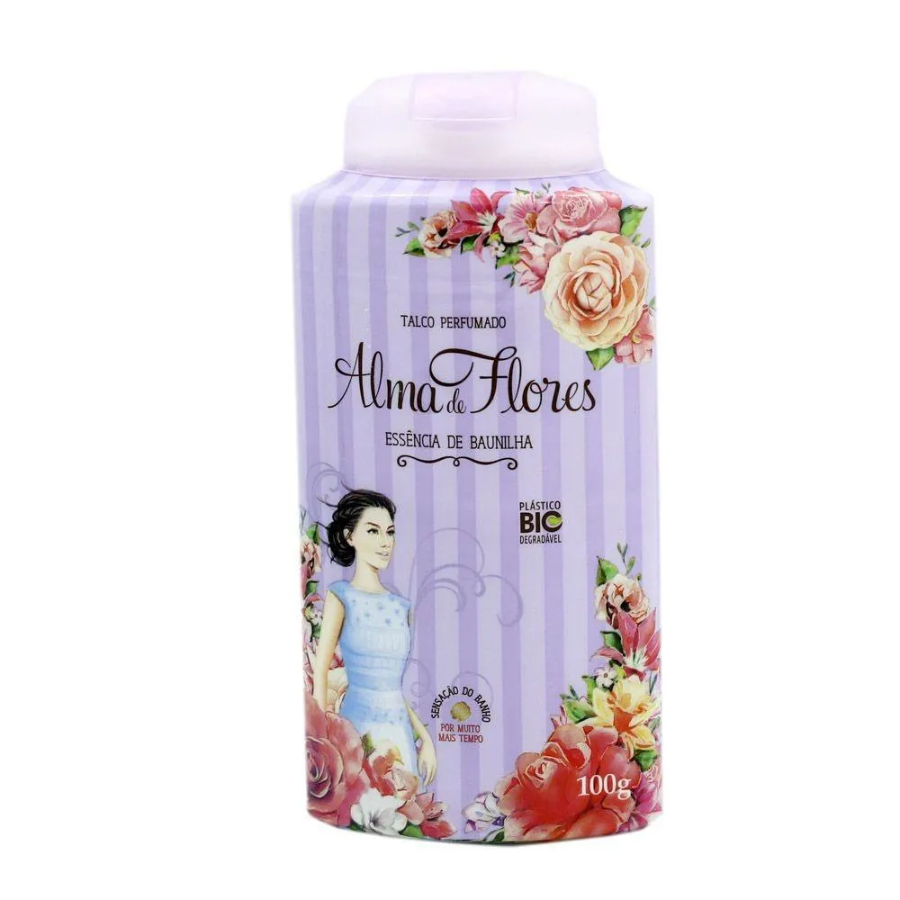 Talco Alma de Flores Baunilha 100g