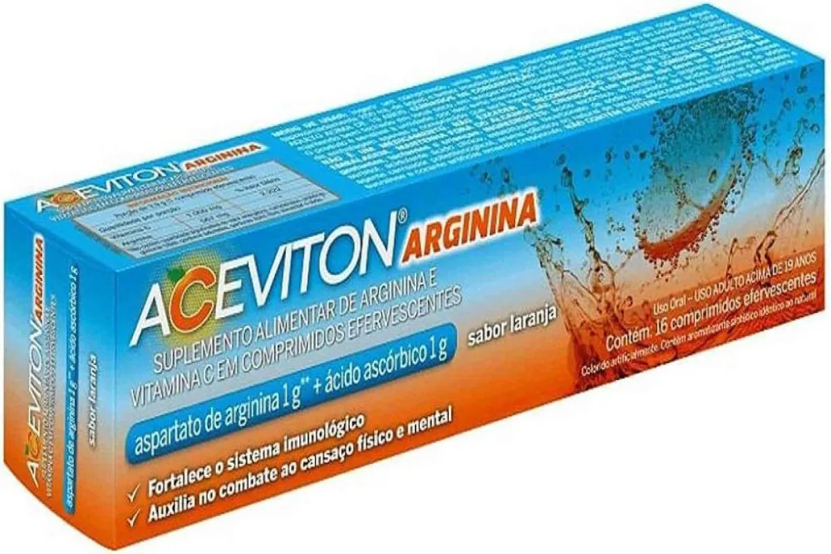 Aceviton Arginina 16cpr Laranja