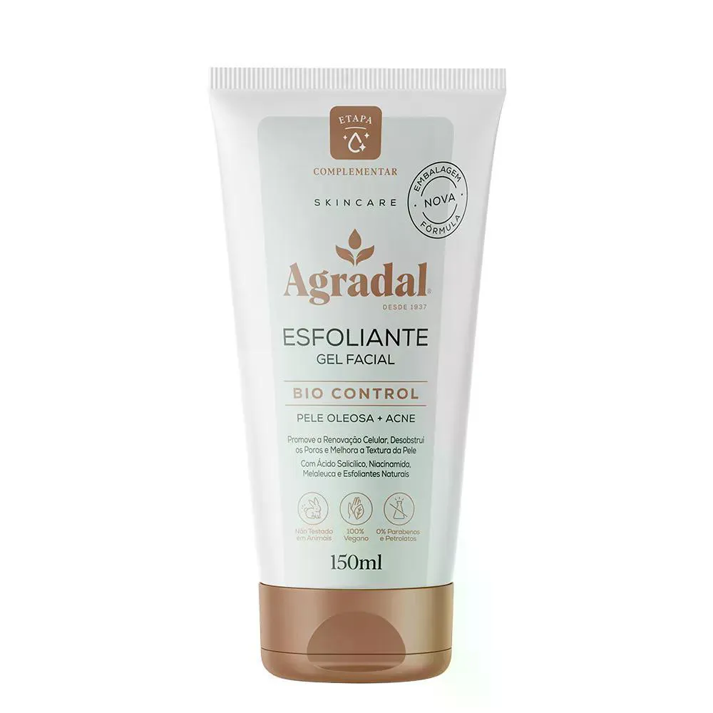 Gel Esfoliante Facial Bio Control Agradal 150ml