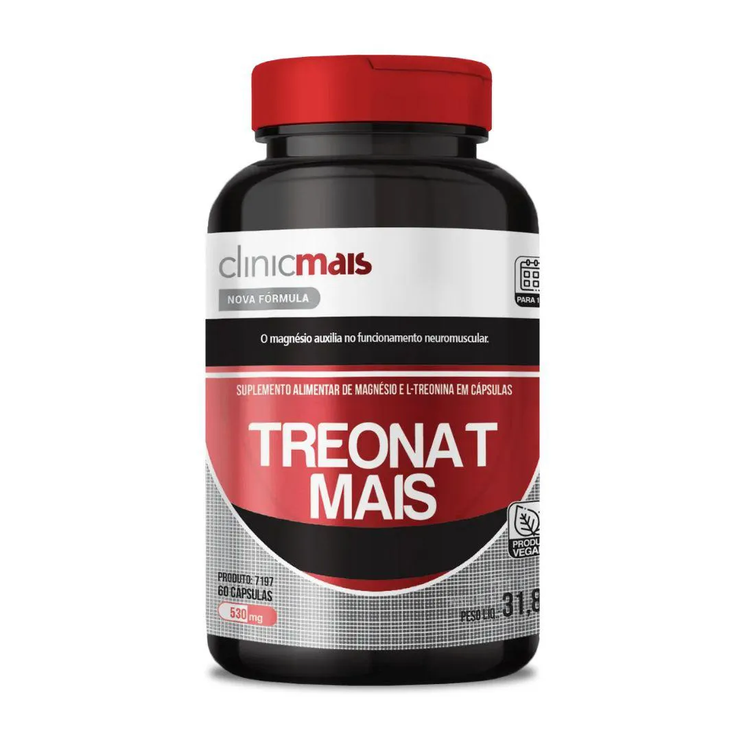Treonat Mais 530mg 60 cápsulas - Chá Mais