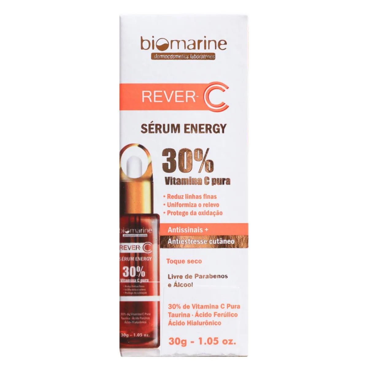 Biomarine Rever C Anti Idade Com Vitamina C Pura Energy 30G