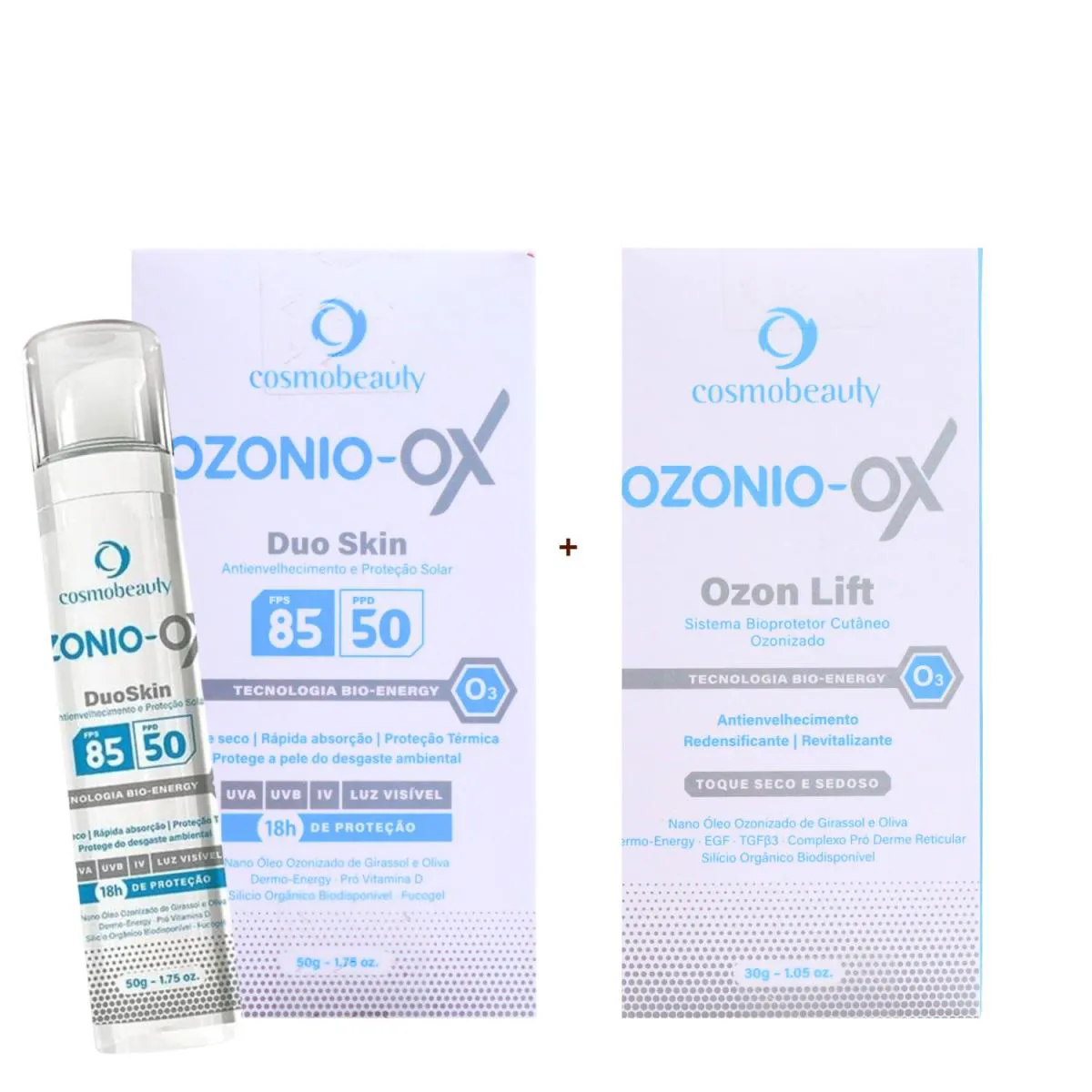 Cosmobeauty Kit Facial Serum + Filtro Fps 85 Ozonio Ox