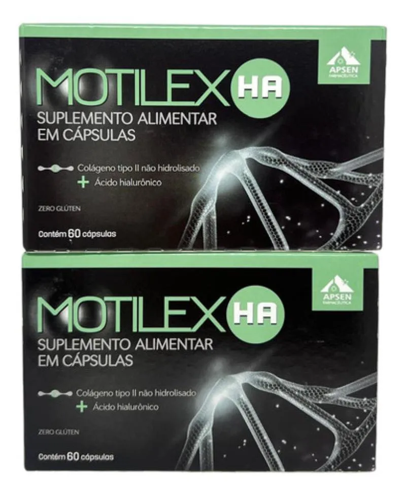 Kit Motilex Ha 2 Cx C/60 - Colágeno + Acido Hialurônico
