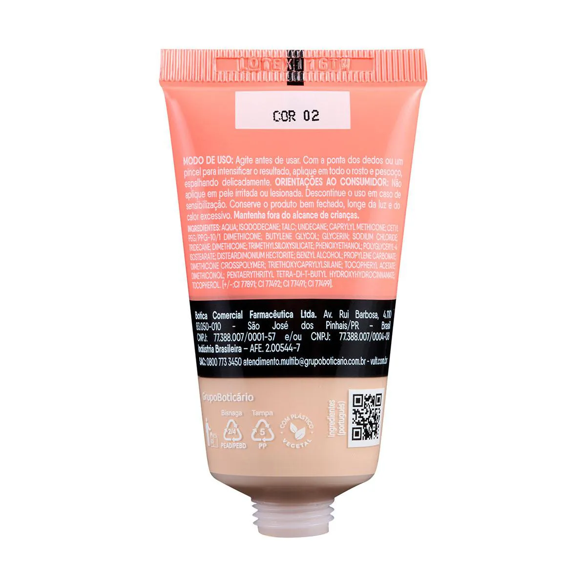 Base Líquida Vult Hidraluronic Matte 26ml - Cor V120