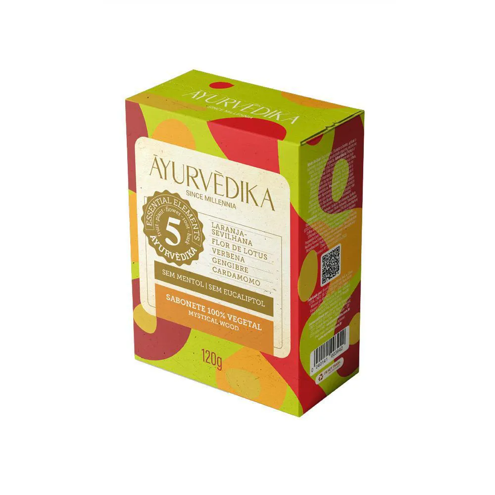 Sabonetes Em Barra 100% Vegetais Ayurvédika Mystical Wood