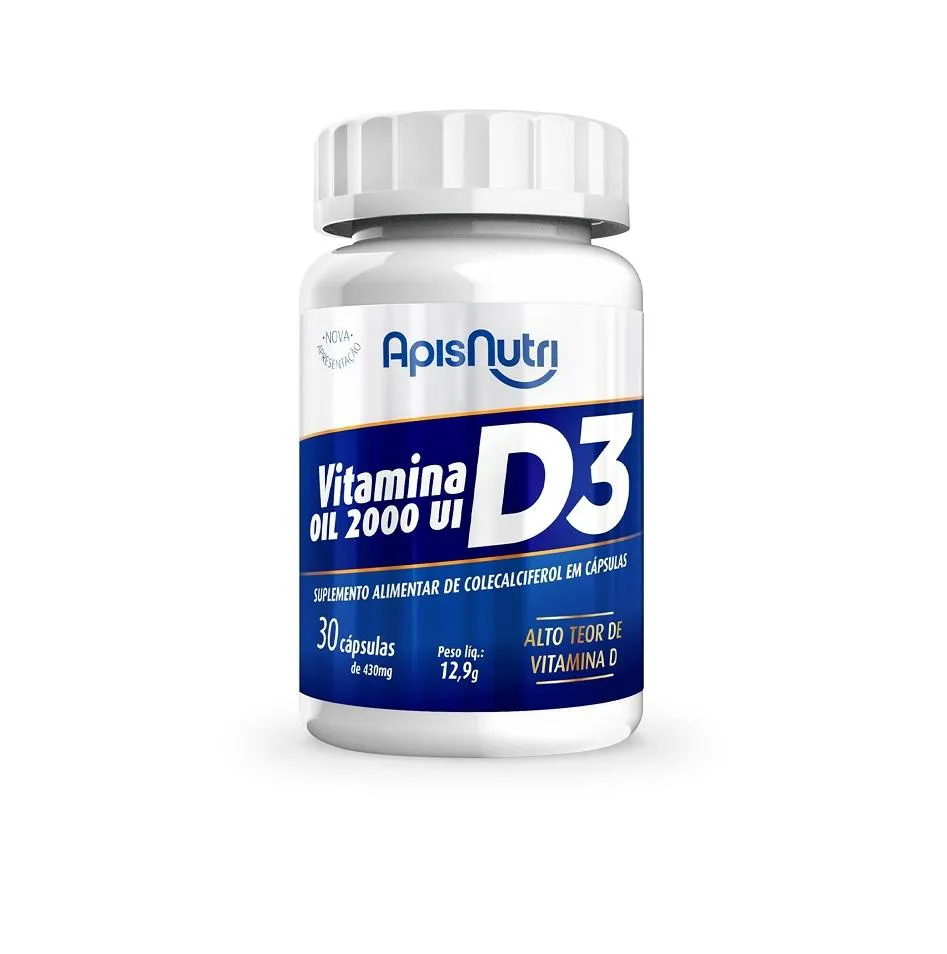Vitamina D3 430Mg Oil (30 cápsulas) - Padrão: Único