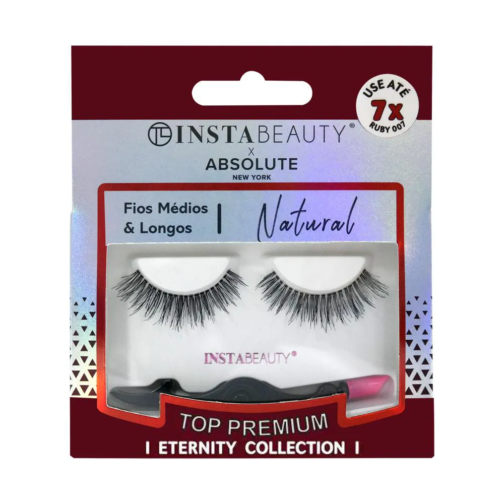 Cílios Postiços Natural Ruby 007 - Absolute New York X Instabeauty