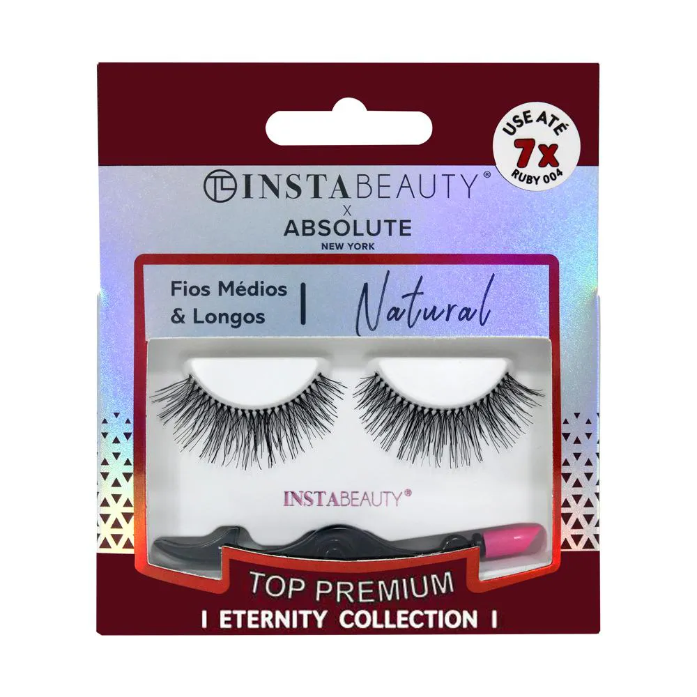 Cílios Postiços Natural Ruby 004 - Absolute New York X Instabeauty