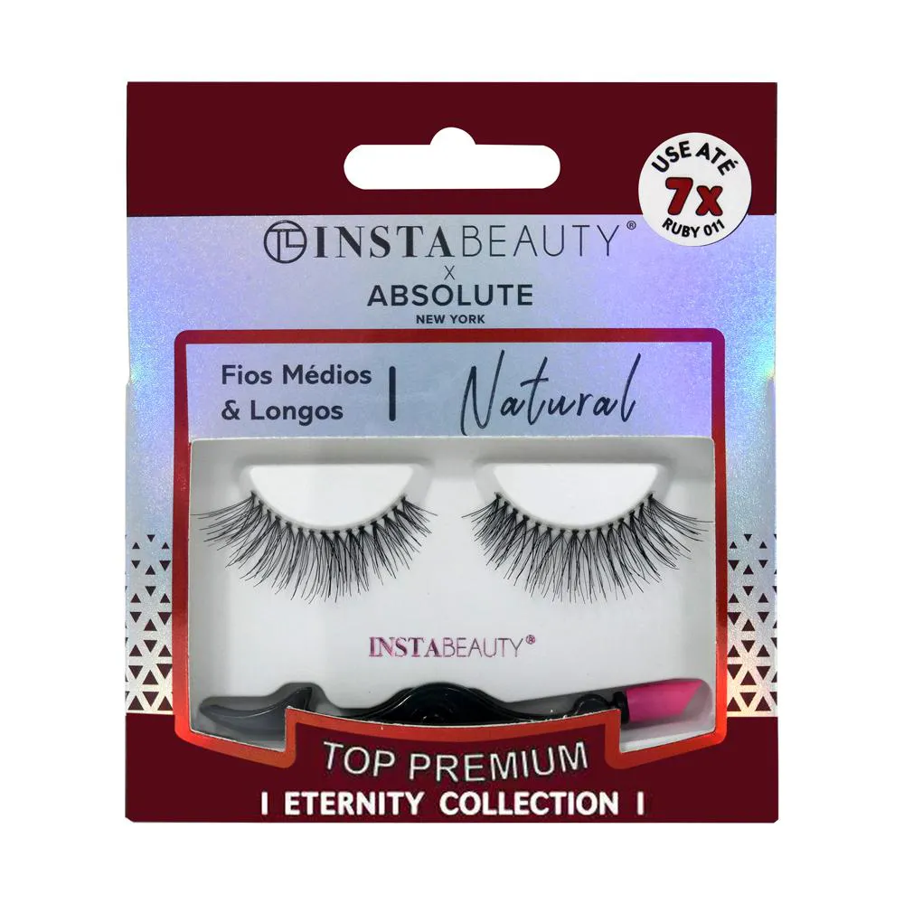 Cílios Postiços Natural Ruby 011 - Absolute New York X Instabeauty