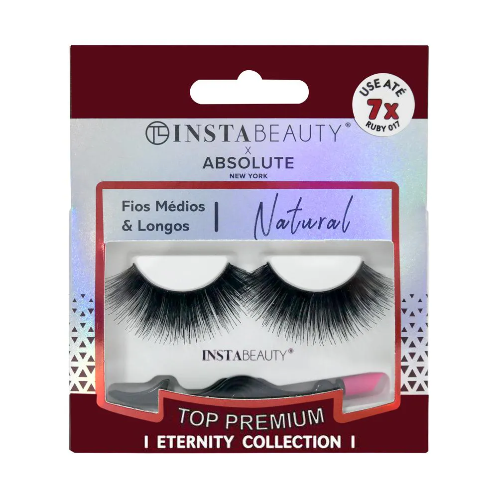 Cílios Postiços Natural Ruby 017 - Absolute New York X Instabeauty