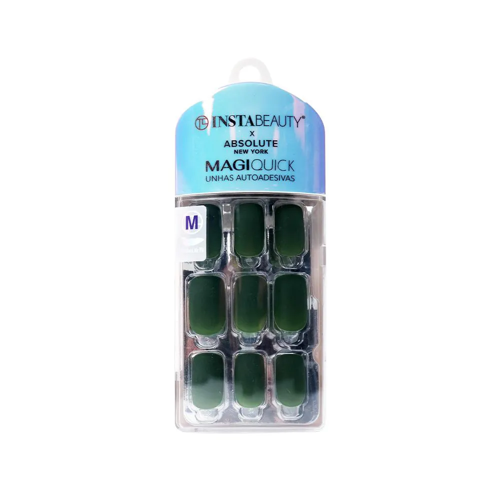 Unhas Autoadesivas Média Green - Absolute New York X Instabeauty