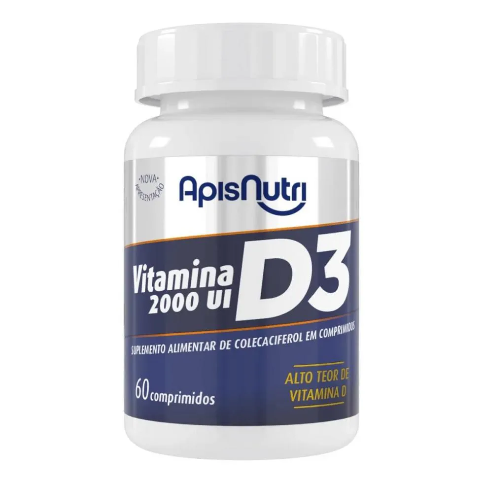 Vitamina D3 2000Ui (60 Comp) - Padrão: Único