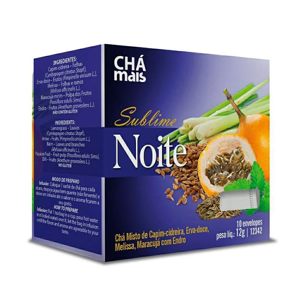 Chá Sublime Noite Clinicmais 10 Sachês 12g
