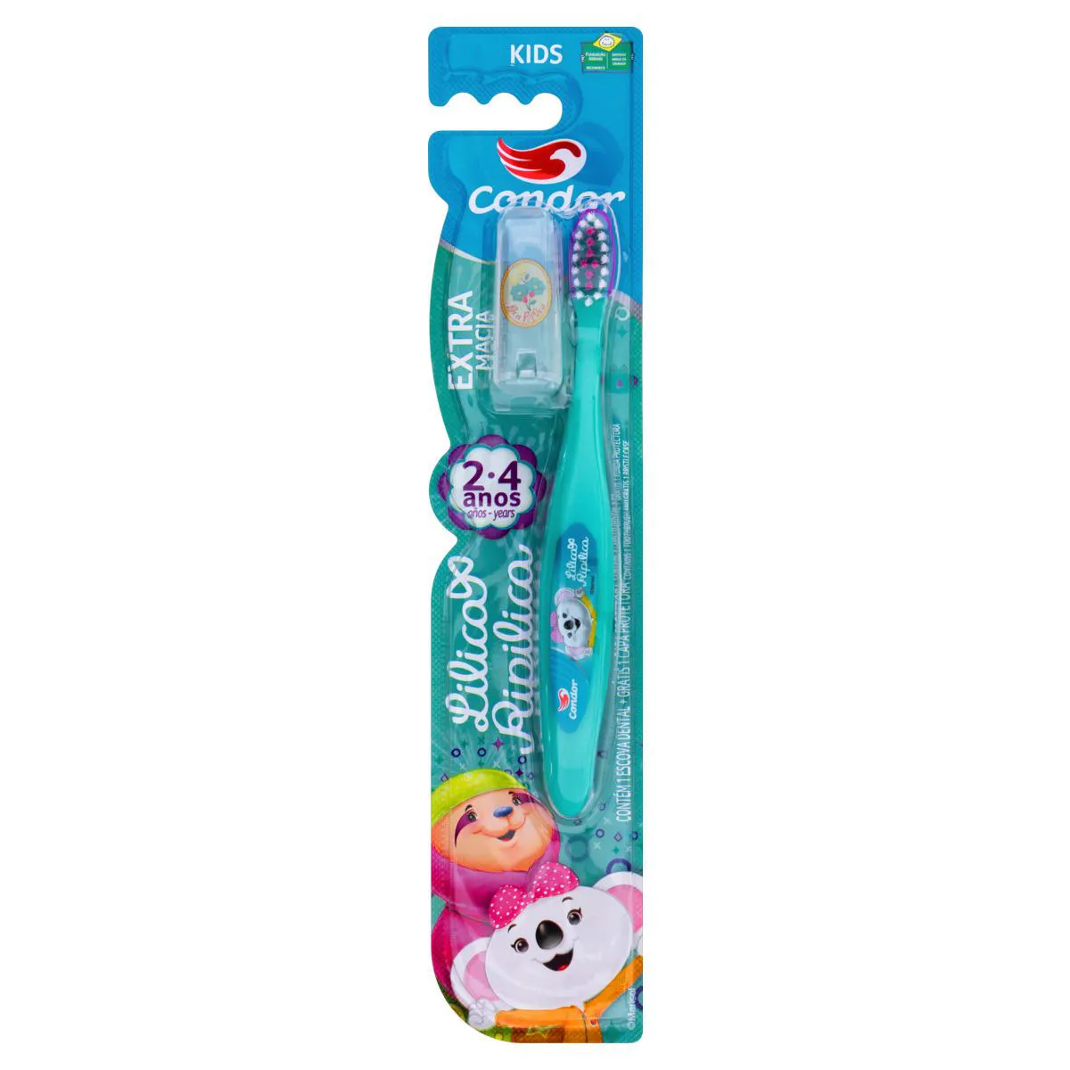 Escova Dental Extramacia Lilica Ripilica Condor Cabeça P