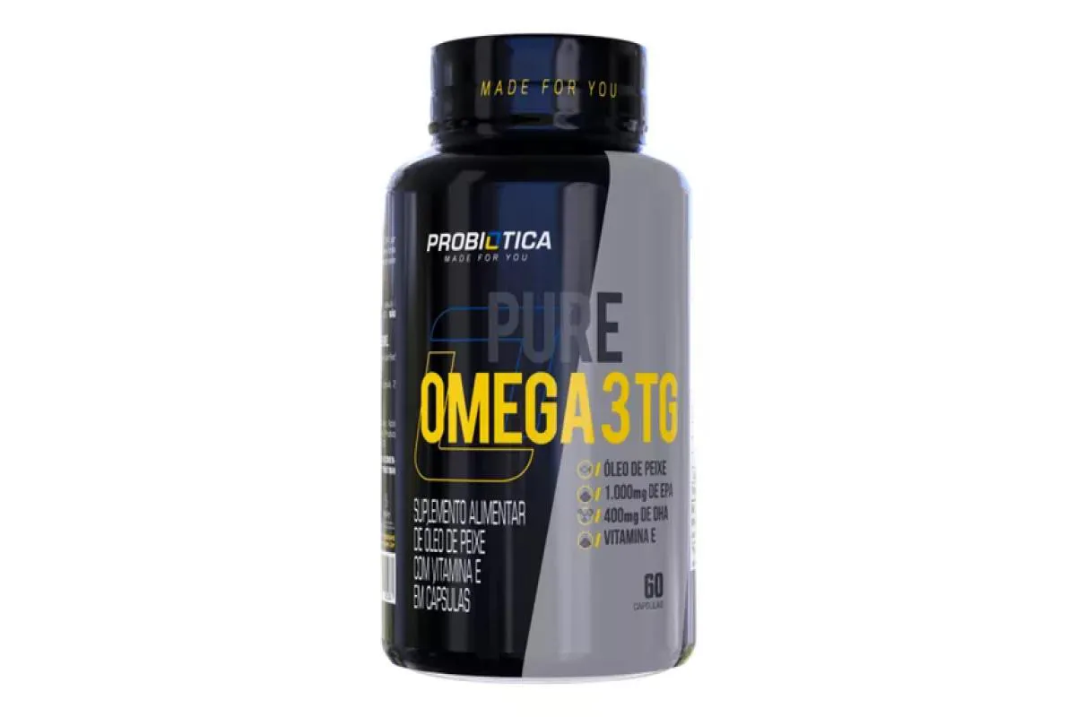 Pure Ômega 3 1400mg - Óleo de Peixe Probiótica 60 cápsulas