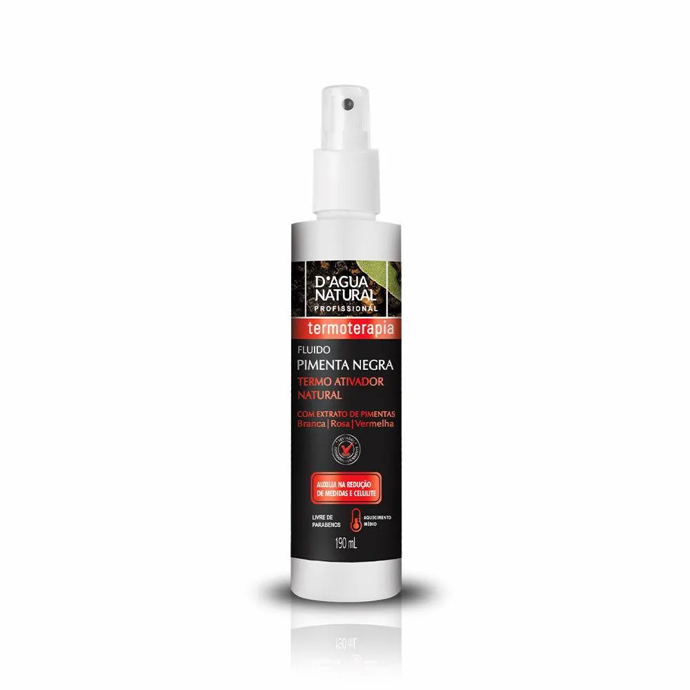 Fluido Massagem D´agua Natural T Pimenta Negra 190ml