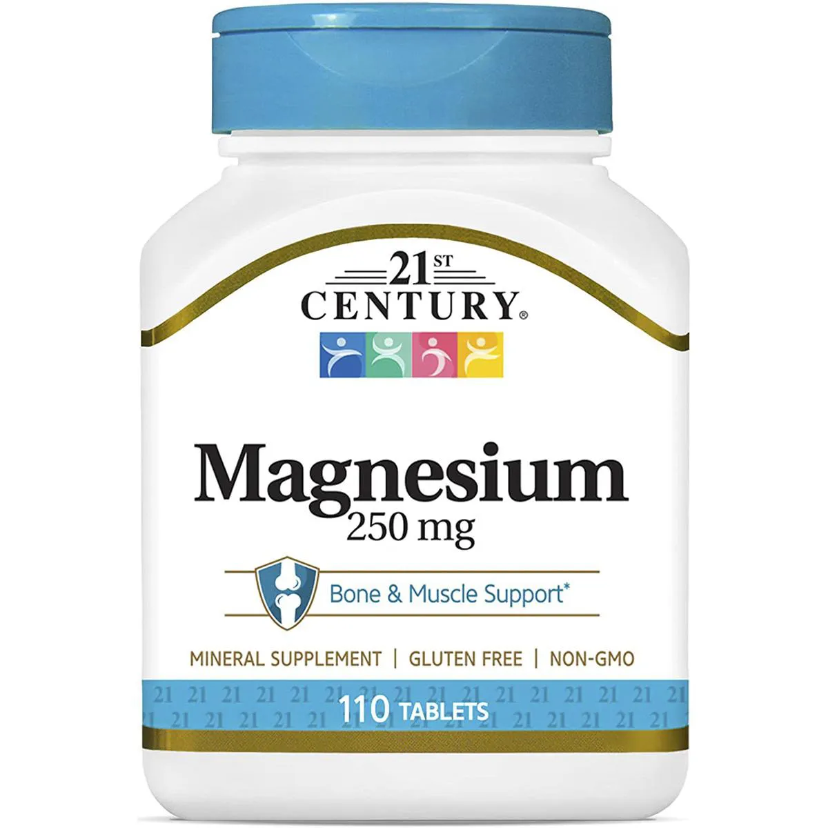 Magnésio 250mg 110 Comp 21st Century