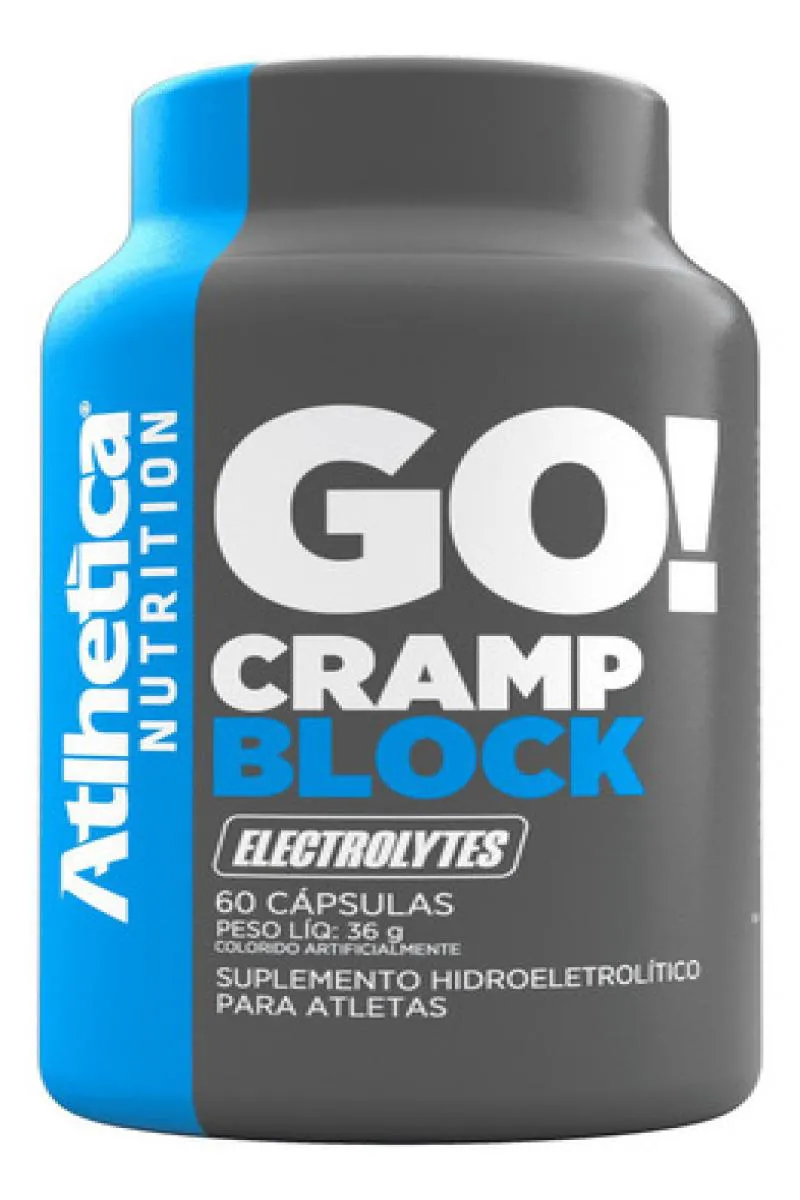 Atlhetica Nutrition - Go! Cramp Block 60 cápsulas - sem Sabor