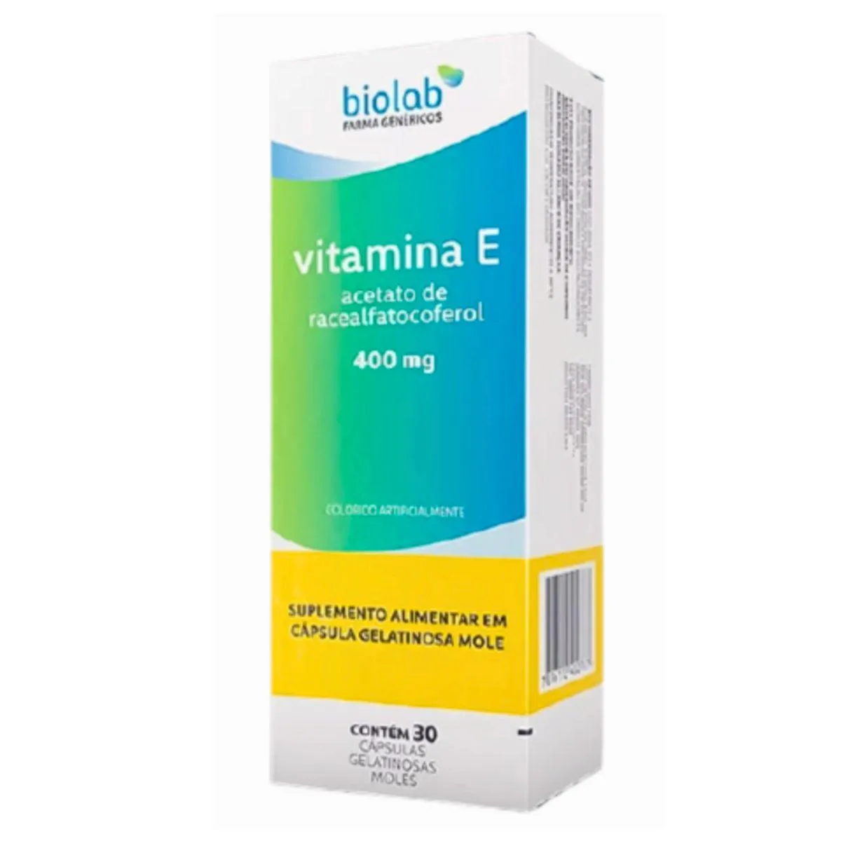 Vitamina e 400mg Biolab Vitamina da Beleza 30cps