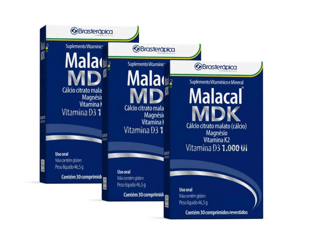 Kit 3 Malacal Mdk Comp Rev C/ 30