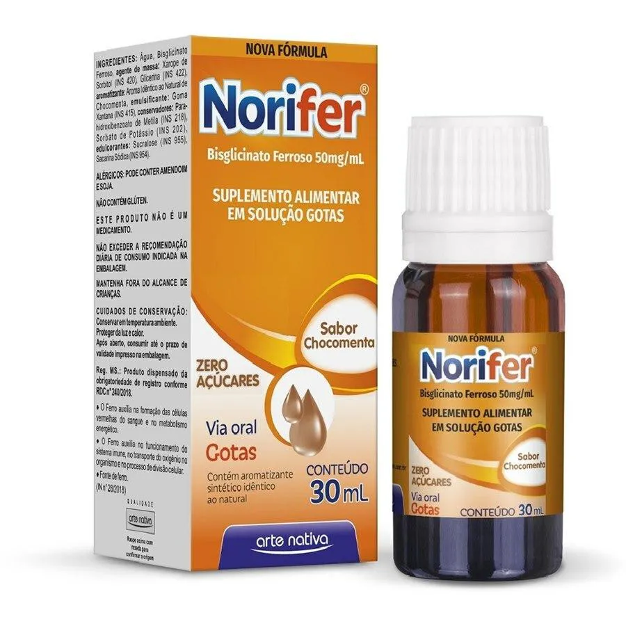 Norifer Solução 30Ml Chocomenta