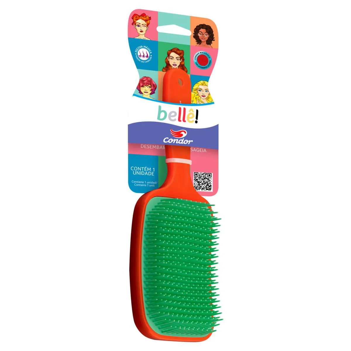 Escova para Cabelo Raquete Mágica Condor Bellê!