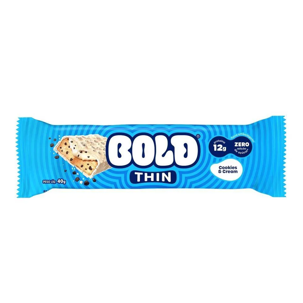 Bold Bar Thin (40G) - Sabor: Cookies
