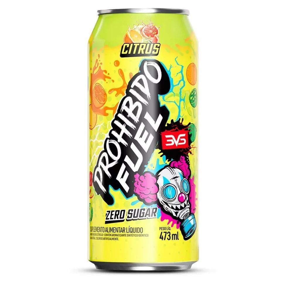 Prohibido Fuel Pré-Treino Drink (473Ml) - Sabor: Citrus