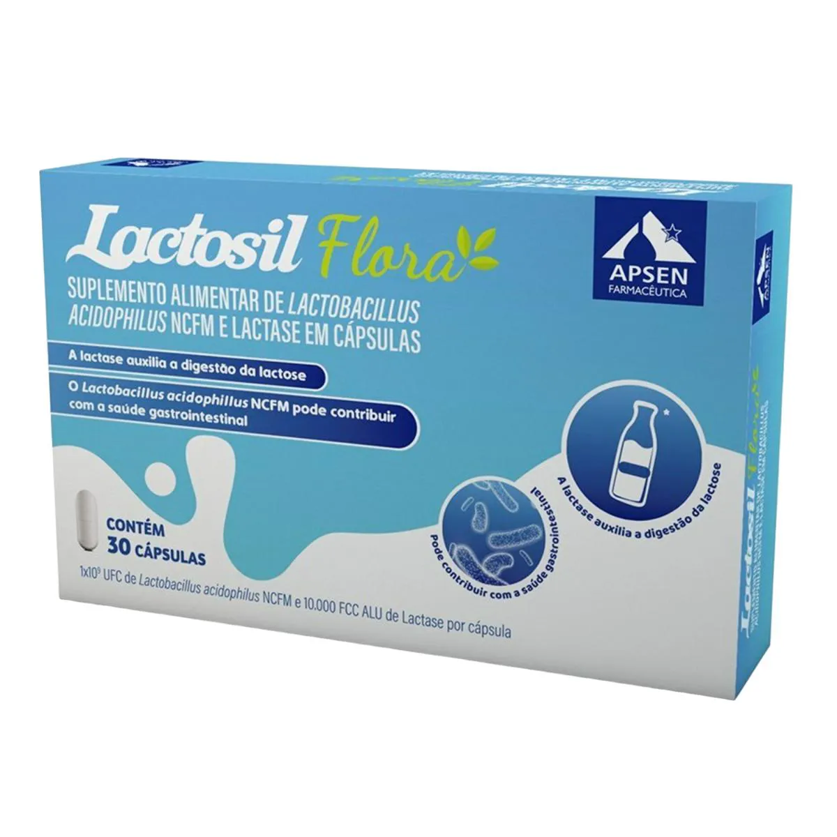 Suplemento Vitamina Lactosil Flora 30 Cps - Apsen