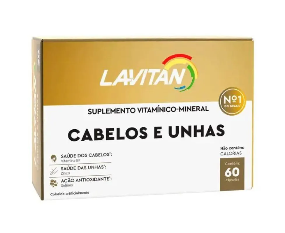LAVITAN CABELOS E UNHAS 60CPS - CIMED