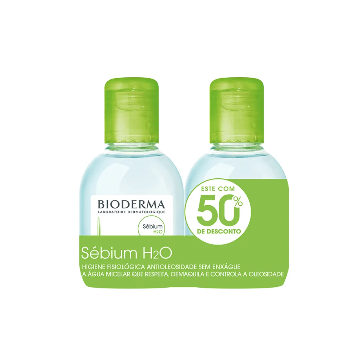Kit Água Micelar Dermatológica Sébium H2O com 100ml + 100ml