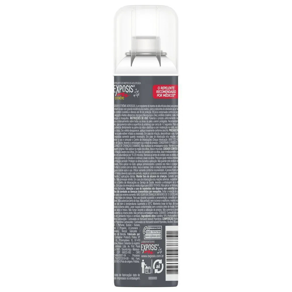 Kit 2 Repelente Aerossol Exposis Extrême 100ml