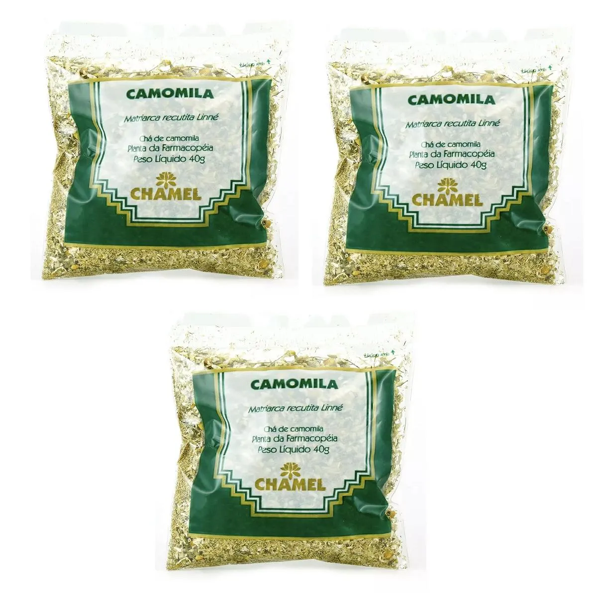 Kit 03 Pacote de Chá de Camomila 40g - Chamel