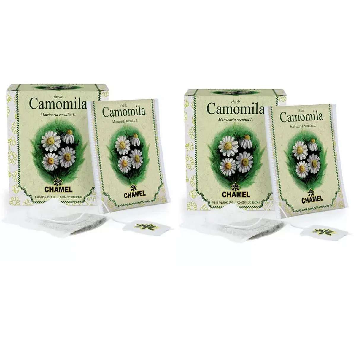 Kit 02 Chá de Camomila com 10 Sachês 10g - Chamel
