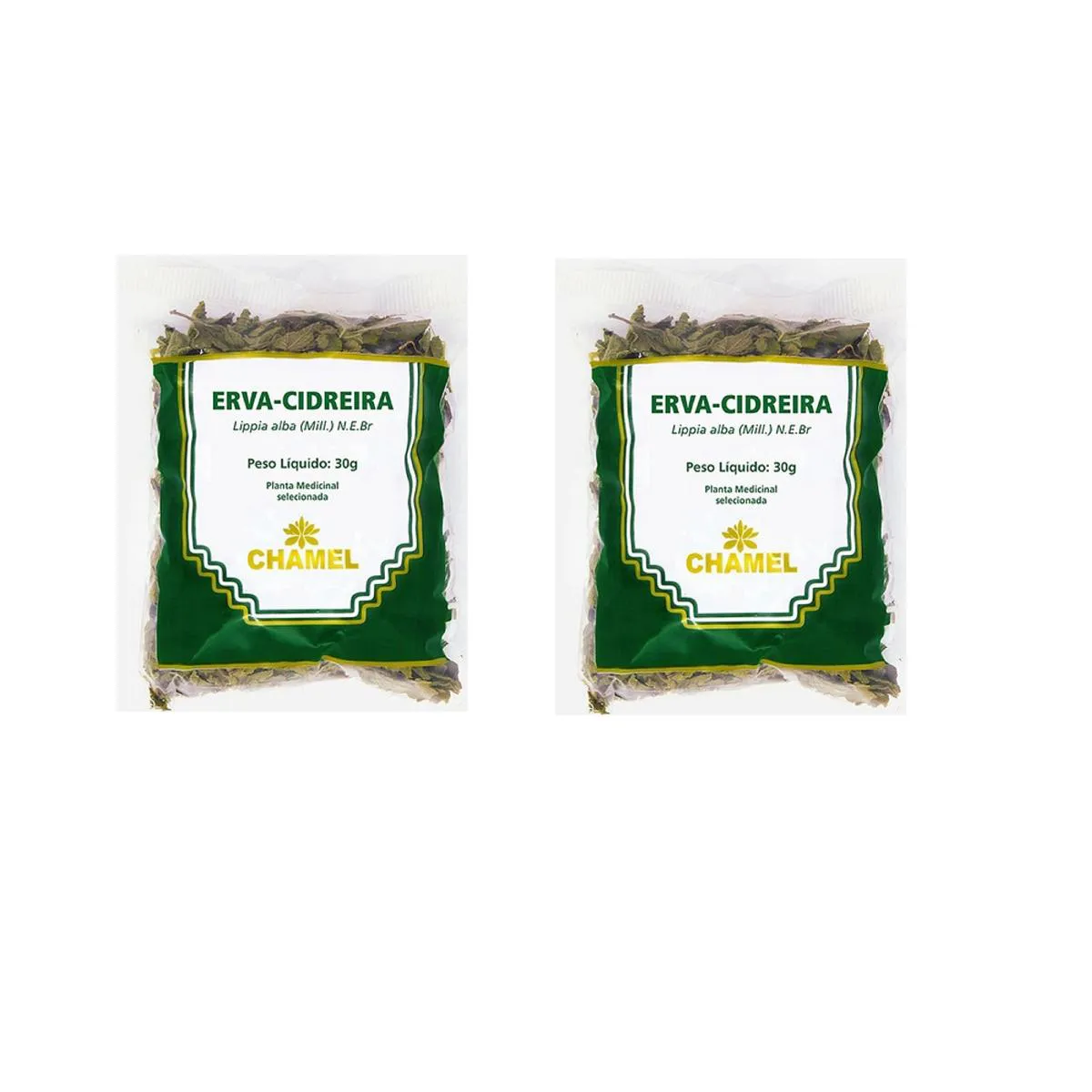 Kit 02 Pacote de Chá de Erva Cidreira 30g - Chamel