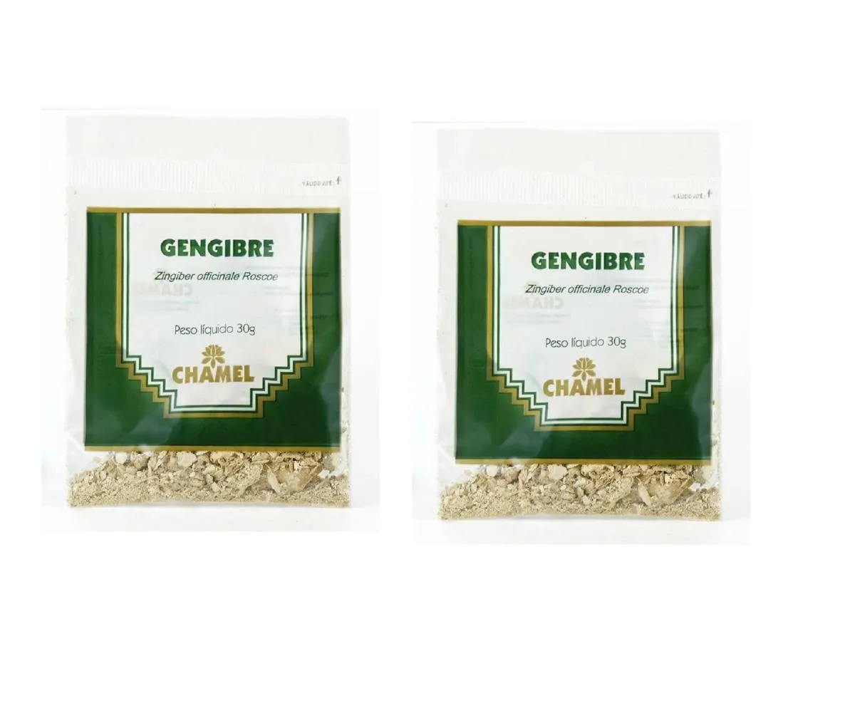 Kit 02 Pacote de Chá de Gengibre 30g - Chamel
