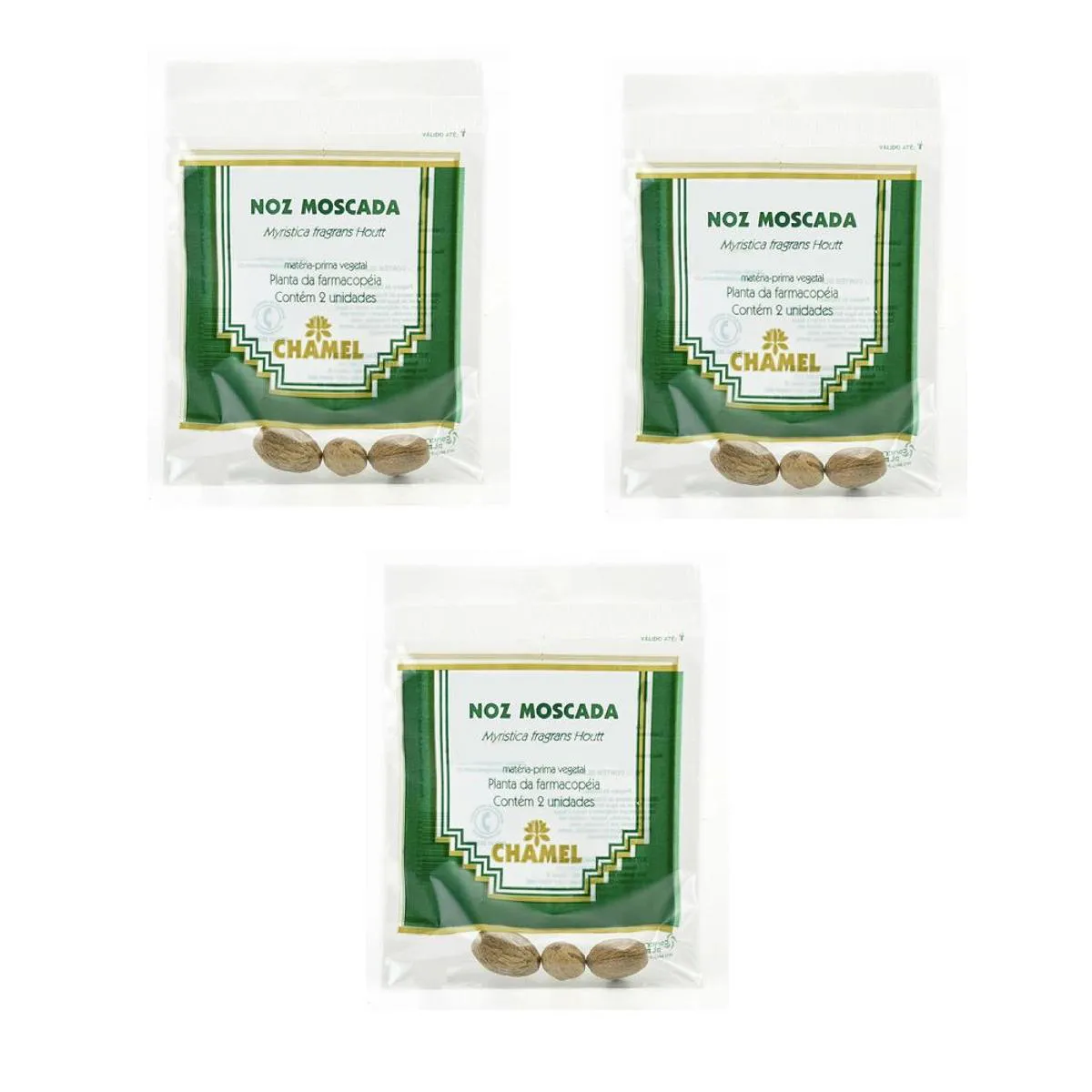 Kit 03 Noz Moscada com 2 unidades - Chamel
