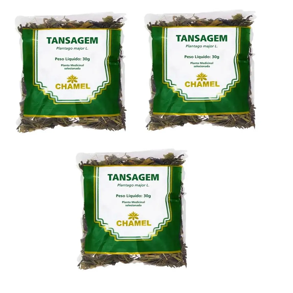 Kit 03 Pacote de Chá Tansagem 30g - Chamel